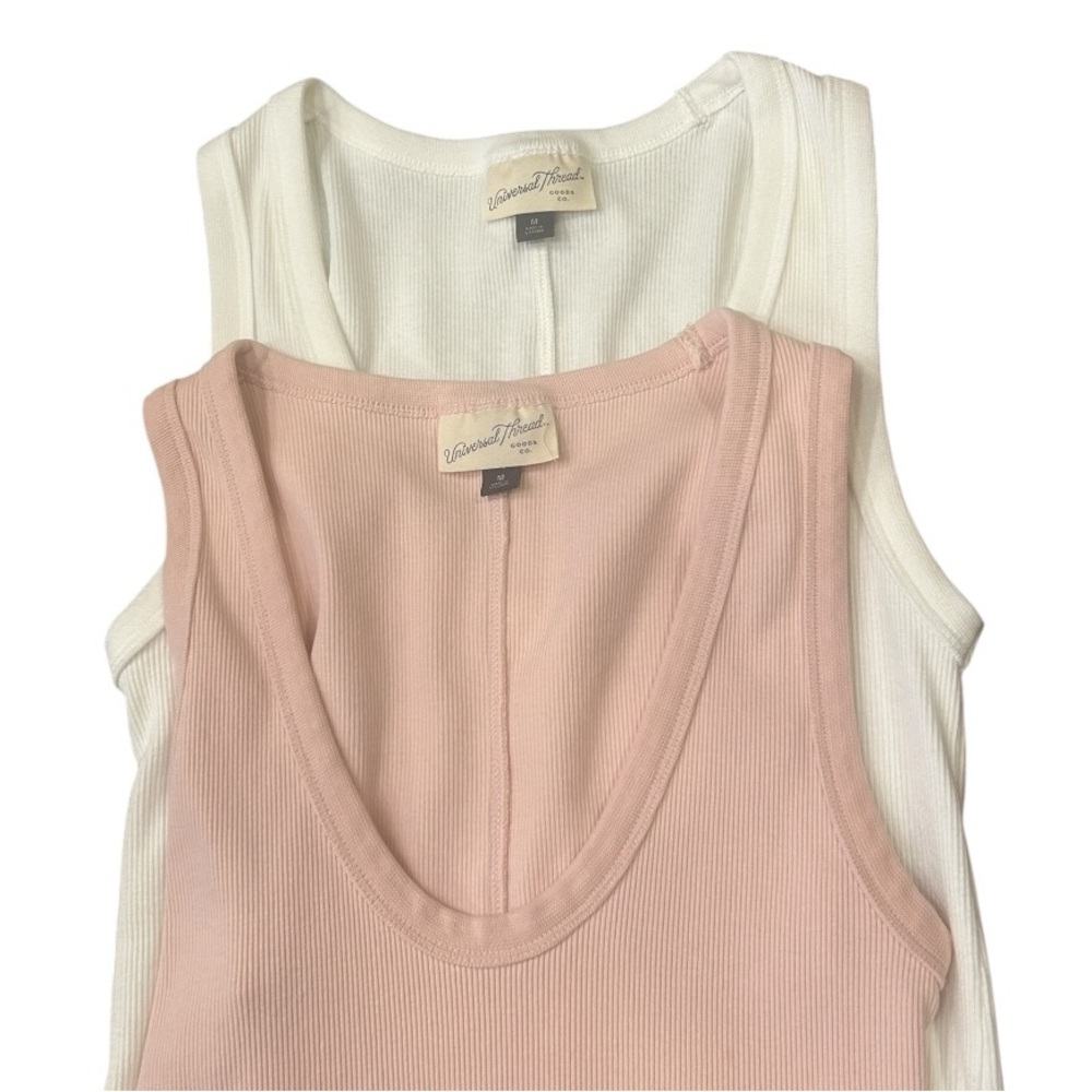 Bundle of Universal Thread Ribbed Sleeveless Tank Tops Medium - Picture 6 of 7